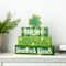 Glitzhome&#xAE; 11.5&#x27;&#x27; Lighted St. Patrick&#x27;s Wooden Block Table Sign